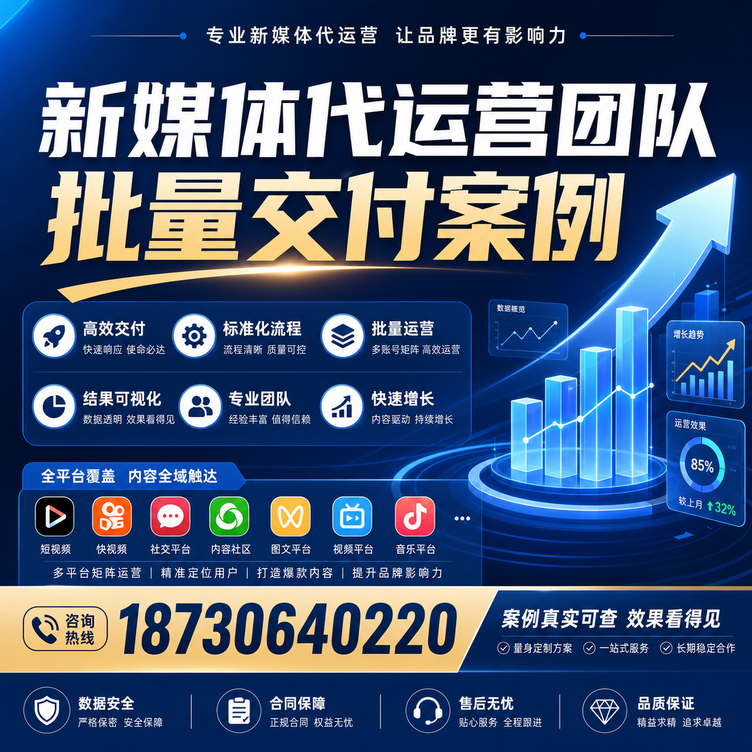 怀化代运营公司多客户账号批量高效交付案例
